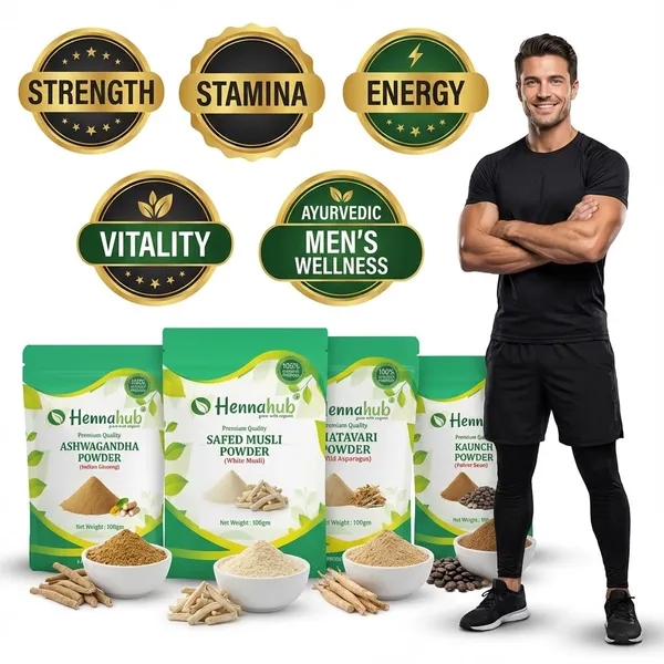 Hennahub_Men_S_Performance_Vitality_Combo_Ashwagandha_Safed_Musli_Shatavari_Kaunch_Beej_Powder_Pack_Of_4_X_100_G_Strength_Stamina_Energy_Wellness_Support_100_Ayurvedic