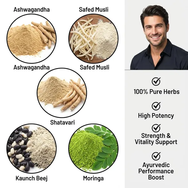 Hennahub_Advanced_Men_S_Performance_Combo_Ashwagandha_Safed_Musli_Shatavari_Kaunch_Beej_Moringa_Powder_Pack_Of_5_X_100_G_Strength_Energy_Vitality_Daily_Nutrition_Ayurvedic_Wellness_Boost