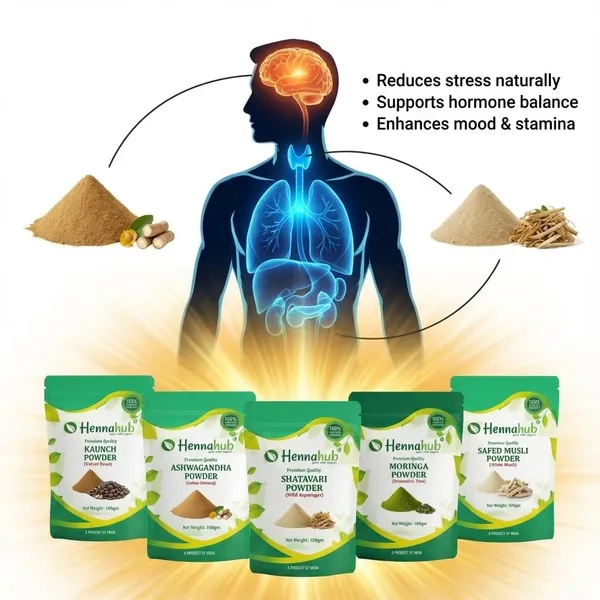 Hennahub_Advanced_Men_S_Performance_Combo_Ashwagandha_Safed_Musli_Shatavari_Kaunch_Beej_Moringa_Powder_Pack_Of_5_X_100_G_Strength_Energy_Vitality_Daily_Nutrition_Ayurvedic_Wellness_Boost