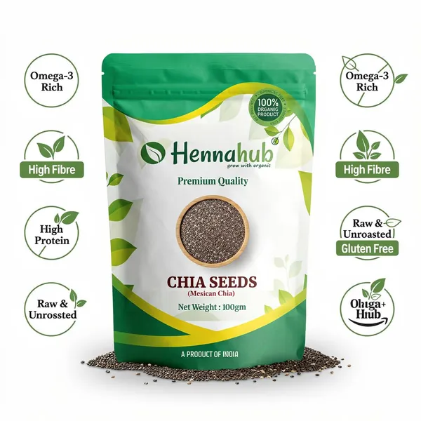 Hennahub_Premium_Chia_Seeds_100_G_Raw_Unroasted_Omega_3_Fibre_Protein_Rich_Superfood_Gluten_Free_Seeds_For_Smoothies_Puddings_Weight_Loss_Salads_Daily_Nutrition_Pack_Of_2