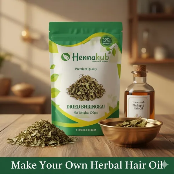 Hennahub_Whole_Dried_Raw_Bhringraj_Leaves_Sabut_100_Gm_Pack_100_Natural_Ayurvedic_Herb_For_Hair_Growth_Scalp_Care_Pack_Of_2