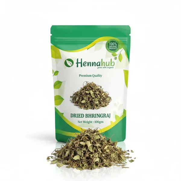 Hennahub_Whole_Dried_Raw_Bhringraj_Leaves_Sabut_100_Gm_Pack_100_Natural_Ayurvedic_Herb_For_Hair_Growth_Scalp_Care_Pack_Of_2