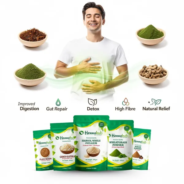 Hennahub_Complete_Digestive_Wellness_Combo_Isabgol_Husk_Harad_And_Wheatgrass_Powder_Flax_Seeds_Gond_Katira_Pack_Of_5_100_G_Gut_Health_Digestion_Detox_Constipation_Relief_Daily_Fibre_Support