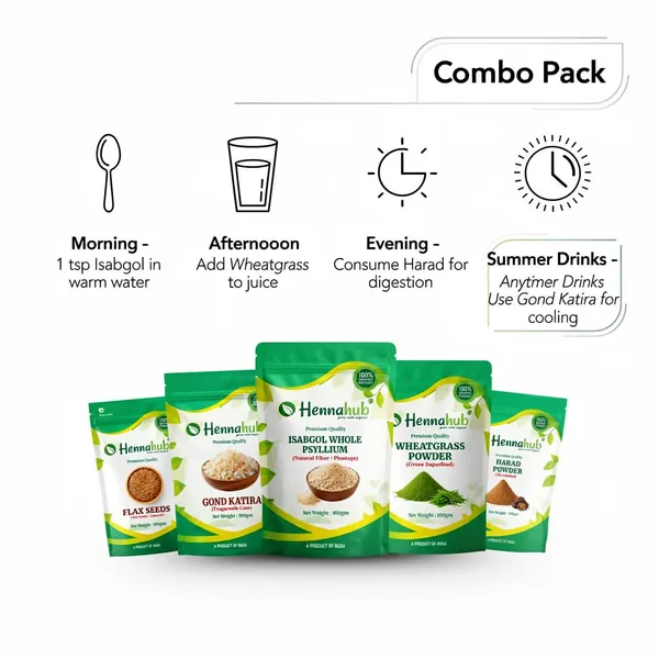 Hennahub_Complete_Digestive_Wellness_Combo_Isabgol_Husk_Harad_And_Wheatgrass_Powder_Flax_Seeds_Gond_Katira_Pack_Of_5_100_G_Gut_Health_Digestion_Detox_Constipation_Relief_Daily_Fibre_Support