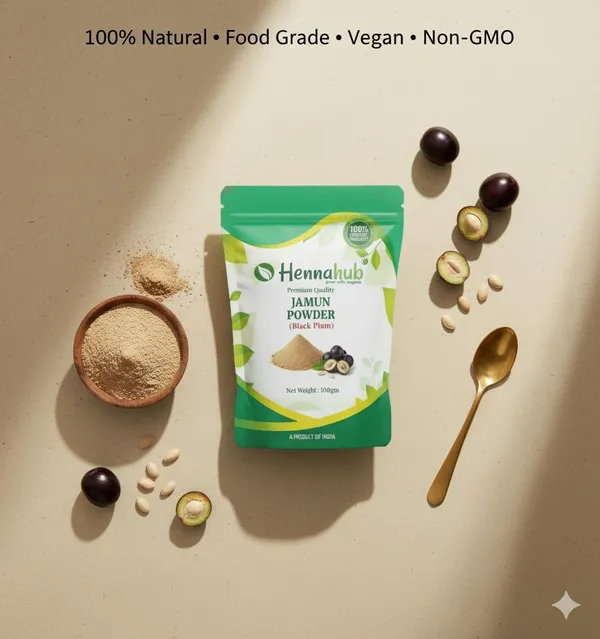 Hennahub_Jamun_Seed_Powder_Food_Grade_100_Gm_Pack_100_Natural_Syzygium_Cumini_Seed_Powder_Plant_Based_Ingredient_For_Smoothies_Juices_Pack_Of_2