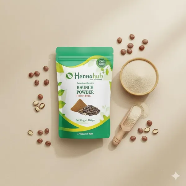 Hennahub_Kaunch_Powder_Food_Grade_100_Gm_Pack_Pure_Mucuna_Pruriens_Seed_Powder_Natural_Botanical_Ingredient_For_Warm_Drinks_Smoothies_Herbal_Mixes_Pack_Of_2