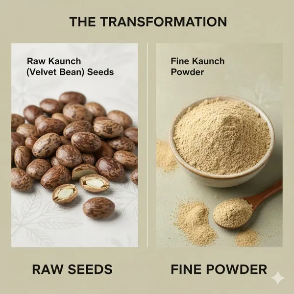 Hennahub_Kaunch_Powder_Food_Grade_100_Gm_Pack_Pure_Mucuna_Pruriens_Seed_Powder_Natural_Botanical_Ingredient_For_Warm_Drinks_Smoothies_Herbal_Mixes_Pack_Of_2