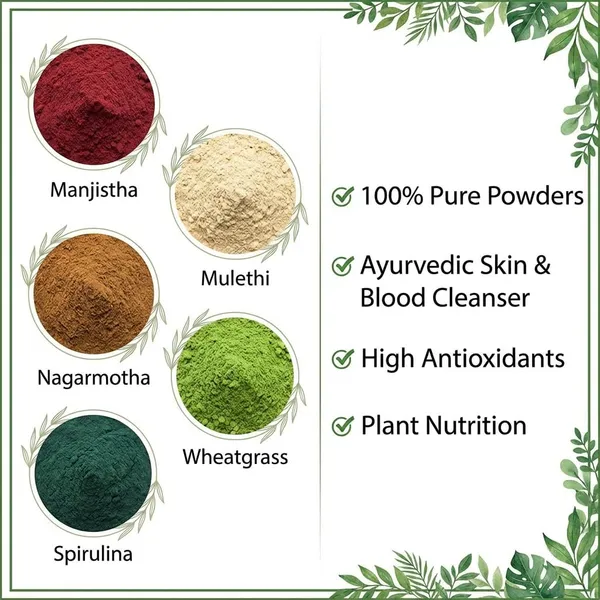 Hennahub_Advanced_Skin_Blood_Detox_Combo_Manjistha_Mulethi_Nagarmotha_Wheatgrass_Spirulina_Powder_Pack_Of_5_100_G_Skin_Glow_Detox_Cleanse_Immunity_Daily_Nutrition_Ayurvedic_Purifying_Blend