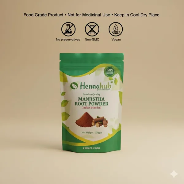 Hennahub_Manjistha_Root_Powder_100_Gm_Pack_100_Natural_Rubia_Cordifolia_Root_Powder_Plant_Based_Herbal_Ingredient_Pack_Of_2