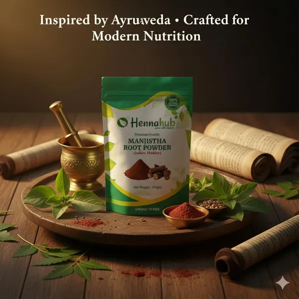 Hennahub_Manjistha_Root_Powder_100_Gm_Pack_100_Natural_Rubia_Cordifolia_Root_Powder_Plant_Based_Herbal_Ingredient_Pack_Of_2