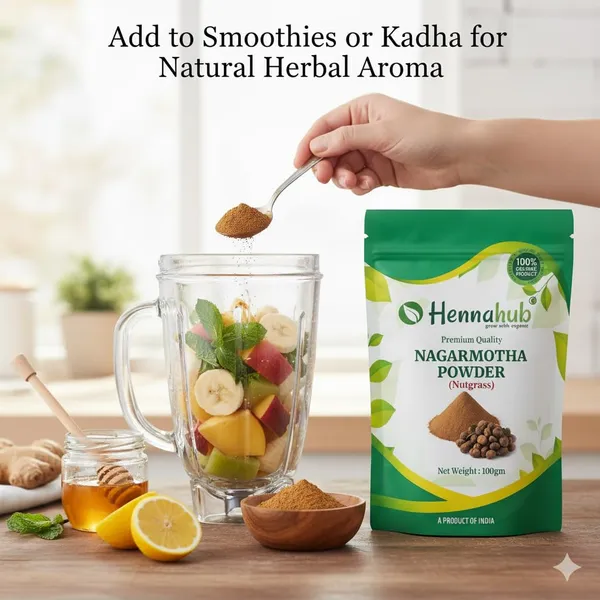 Hennahub_Nagarmotha_Powder_Food_Grade_100_Gm_Pack_100_Natural_Cyperus_Scariosus_Root_Powder_Traditional_Herbal_Ingredient_For_Teas_Blends_Pack_Of_2