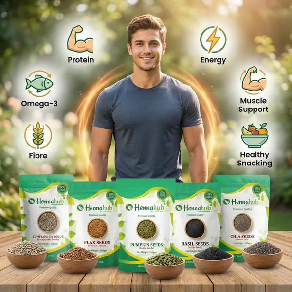 Hennahub_5_In_1_Super_Seeds_Power_Combo_Pumpkin_Sunflower_Flax_Chia_Basil_Seeds_Pack_Of_5_X_100_G_Omega_Rich_High_Protein_Fibre_Loaded_Superfood_Mix_For_Healthy_Breakfast_Snacking