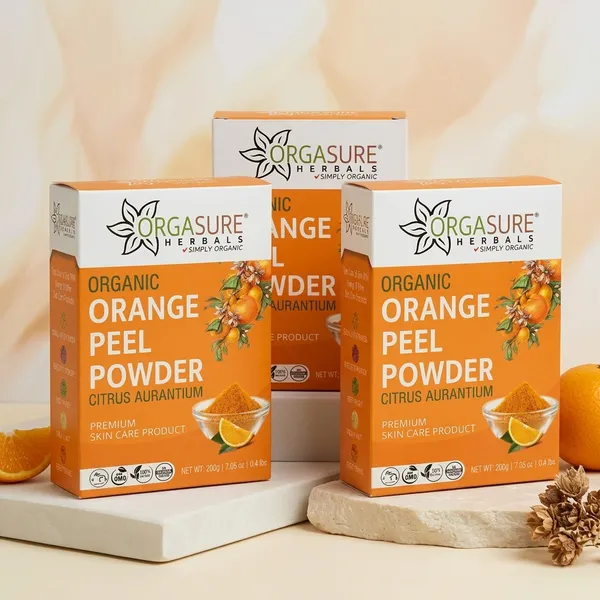 Orgasure_Organic_Orange_Peel_Powder_For_Face_And_Skin_Care_Citrus_Aurantium_200_G_Pack_Of_3