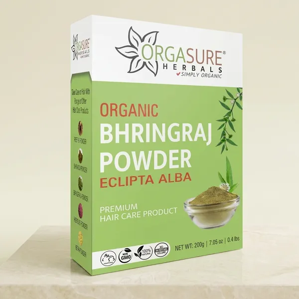 Orgasure_Bhringraj_Powder_For_Hair_Eclipta_Alba_200_G_Pack_Of_3
