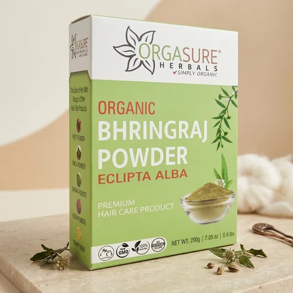 Orgasure_Bhringraj_Powder_For_Hair_Eclipta_Alba_200_G_Pack_Of_3