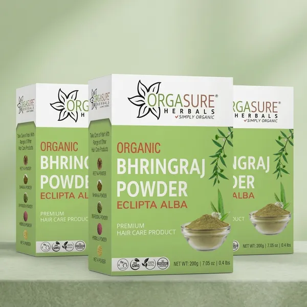 Orgasure_Bhringraj_Powder_For_Hair_Growth_200_Gm_Pack_Of_3