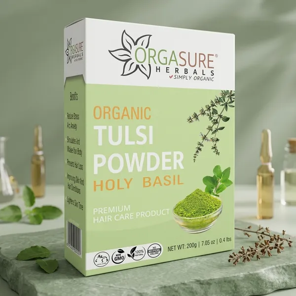 Orgasure_Organic_Tulsi_Leaf_Powder_For_Hair_Holy_Basil_200_G_Pack_Of_3