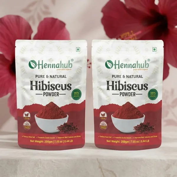Hennahub_Hibiscus_Powder_200_Gm_For_Hair_Skin_Care_Hibiscus_Rosa_Sinensis_Pack_Of_2