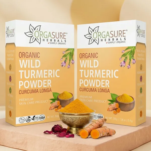 Orgasure_Herbal_Wild_Turmeric_Amba_Haldi_Powder_200_Gm_Pack_Of_2