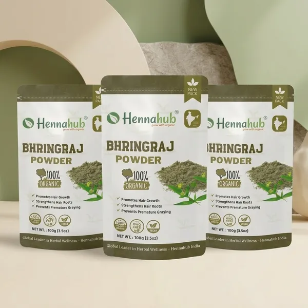Hennahub_Herbal_Powder_Bhringraj_Powder_100_Gm_Pack_Of_3