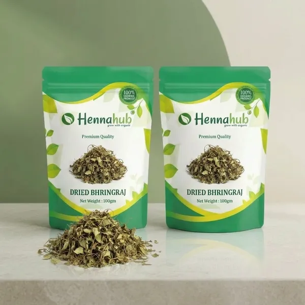 Hennahub_Whole_Dried_Raw_Bhringraj_Leaves_Sabut_100_Gm_Pack_100_Natural_Ayurvedic_Herb_For_Hair_Growth_Scalp_Care_Pack_Of_2