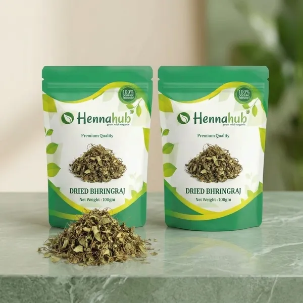Hennahub_Whole_Dried_Raw_Bhringraj_Leaves_Sabut_100_Gm_Pack_100_Natural_Ayurvedic_Herb_For_Hair_Growth_Scalp_Care_Pack_Of_2