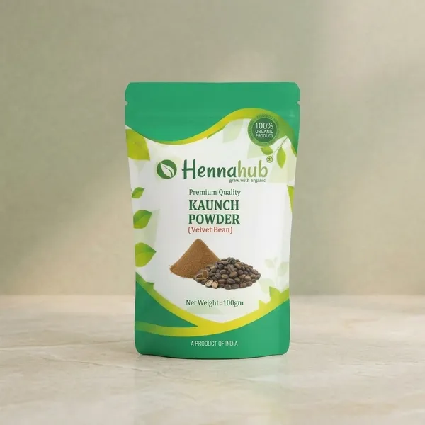 Hennahub_Kaunch_Powder_Food_Grade_100_Gm_Pack_Pure_Mucuna_Pruriens_Seed_Powder_Natural_Botanical_Ingredient_For_Warm_Drinks_Smoothies_Herbal_Mixes_Pack_Of_2