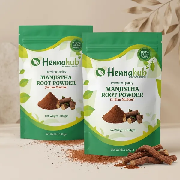 Hennahub_Manjistha_Root_Powder_100_Gm_Pack_100_Natural_Rubia_Cordifolia_Root_Powder_Plant_Based_Herbal_Ingredient_Pack_Of_2