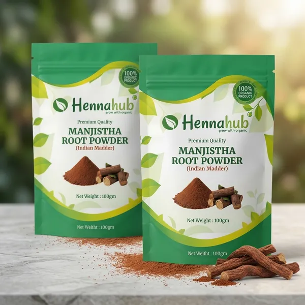 Hennahub_Manjistha_Root_Powder_100_Gm_Pack_100_Natural_Rubia_Cordifolia_Root_Powder_Plant_Based_Herbal_Ingredient_Pack_Of_2