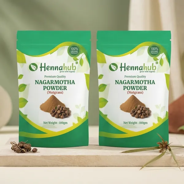 Hennahub_Nagarmotha_Powder_Food_Grade_100_Gm_Pack_100_Natural_Cyperus_Scariosus_Root_Powder_Traditional_Herbal_Ingredient_For_Teas_Blends_Pack_Of_2