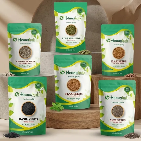 Hennahub_5_In_1_Super_Seeds_Power_Combo_Pumpkin_Sunflower_Flax_Chia_Basil_Seeds_Pack_Of_5_X_100_G_Omega_Rich_High_Protein_Fibre_Loaded_Superfood_Mix_For_Healthy_Breakfast_Snacking
