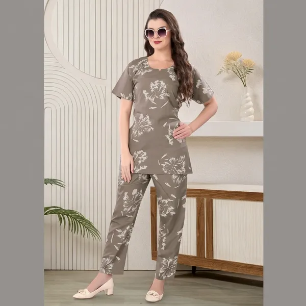 Grey_Rayon_Modal_Floral_Print_Night_Suit_For_Women