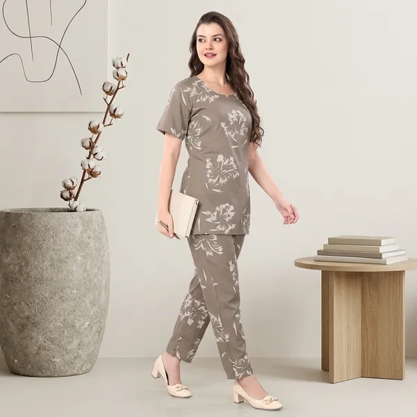 Grey_Rayon_Modal_Floral_Print_Night_Suit_For_Women
