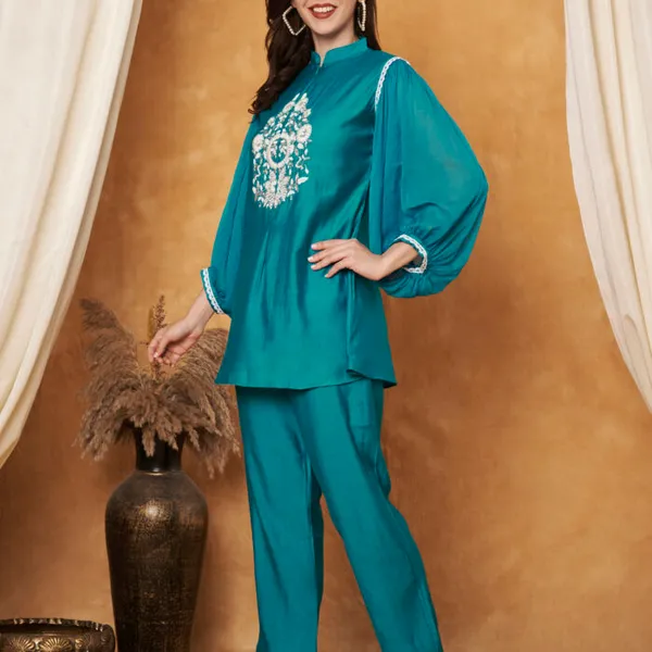Blue_Cotton_And_Polyester_Balloon_Sleeve_Embroidered_Co-Ord_Set_For_Women