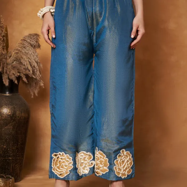 Blue_Silk_Cotton_Floral_Cutwork_Jacket_Co-Ord_Set_For_Women