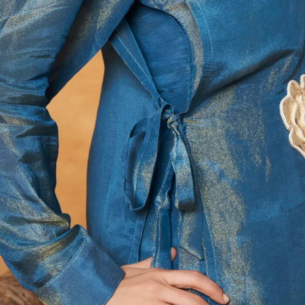 Blue_Silk_Cotton_Floral_Cutwork_Jacket_Co-Ord_Set_For_Women