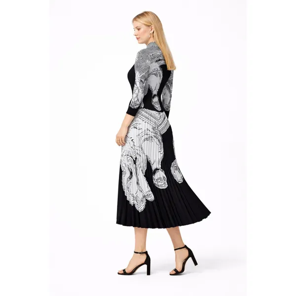 Black_And_White_Polyester_Printed_Top_Skirt_Co-Ord_Set_For_Women