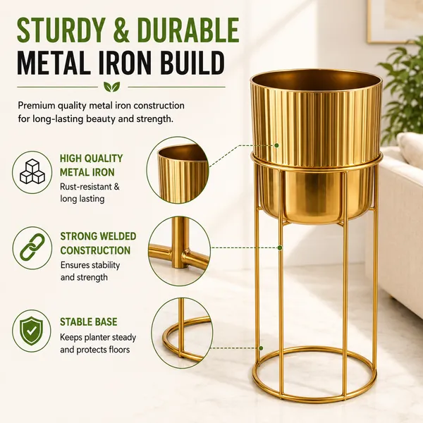 Pack_Of_2_Iron_Indoor_Gold_Finish_Plant_Stand