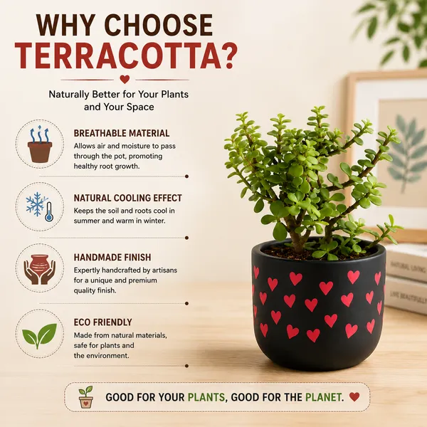 Terracotta_Indoor_Black_Red_Heart_Design_Planter_Pot