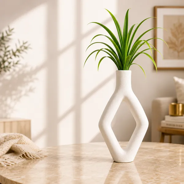 Terracotta_Decorative_White_Diamond_Cutout_Flower_Vase