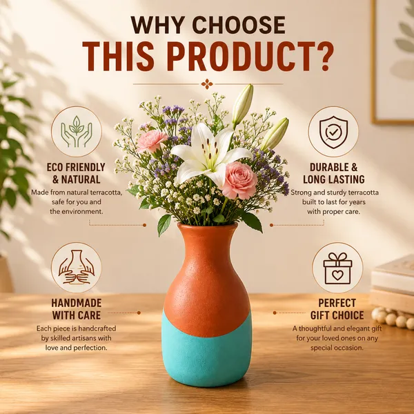 Terracotta_Decorative_Two_Tone_Flower_Vase