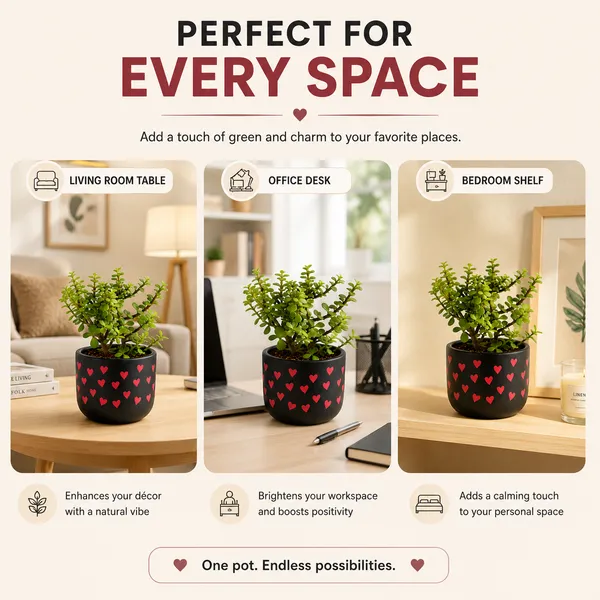 Terracotta_Indoor_Black_Red_Heart_Design_Planter_Pot
