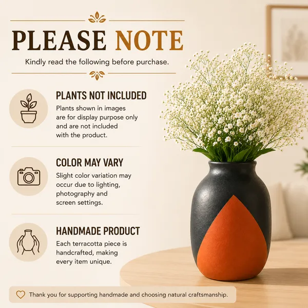 Terracotta_Handcrafted_Black_Red_Decorative_Flower_Vase