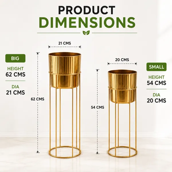 Pack_Of_2_Iron_Indoor_Gold_Finish_Plant_Stand
