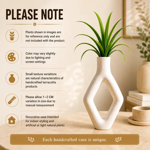 Terracotta_Decorative_White_Diamond_Cutout_Flower_Vase