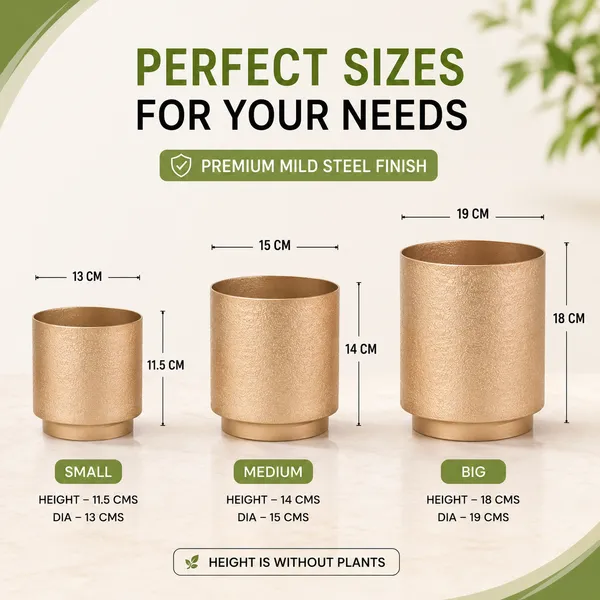 Pack_Of_2_Iron_Cylindrical_Gold_Planter