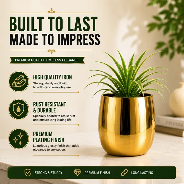 Iron_Indoor_Gold_Round_Planter_Pot