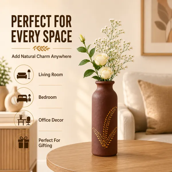 Terracotta_Decorative_Wheat_Motif_Flower_Vase