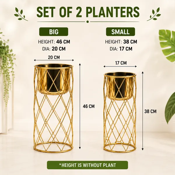 Pack_Of_2_Iron_Indoor_Gold_Cylindrical_Plant_Stand