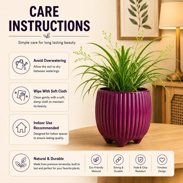 Terracotta_Indoor_Purple_Ribbed_Planter_Pot